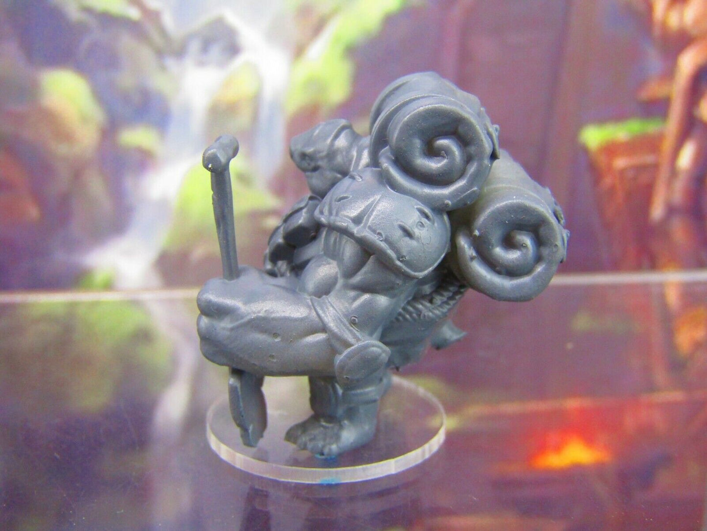 Tortle Miner w/ Shovel Turtle Man Race Mini Miniature Figure 3D Printed Model