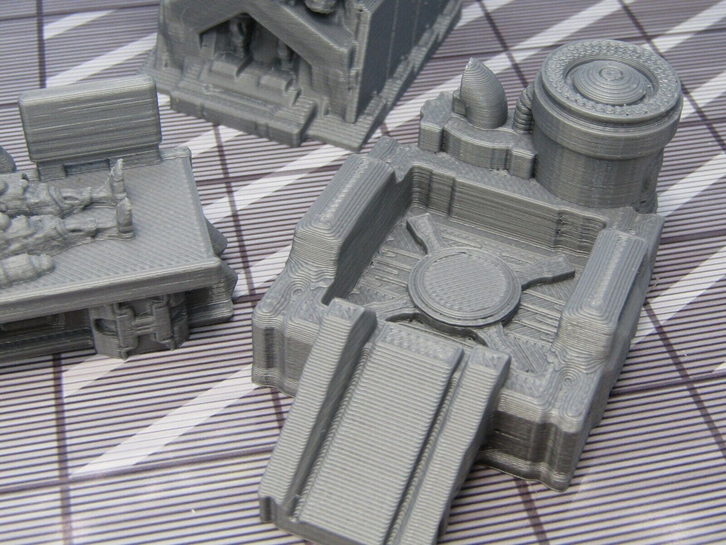 4 Pc Droid Workshop Manufacturing Factory Scatter Terrain Scenery 3D Printed