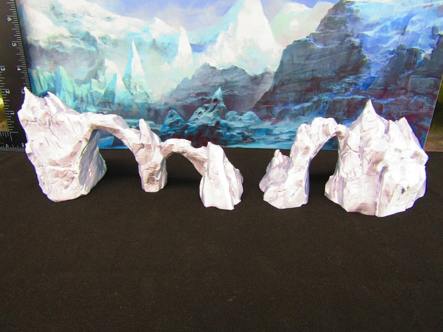 Rocky Mountainous Rock Spines Scatter Terrain Scenery 3D Printed Model 28/32mm