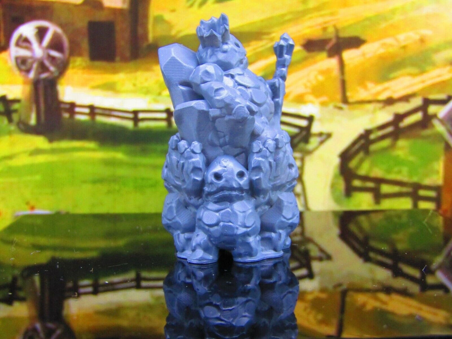 Clod King on Throne Earth Elemental Dirt Folk Mini Miniature Model Character