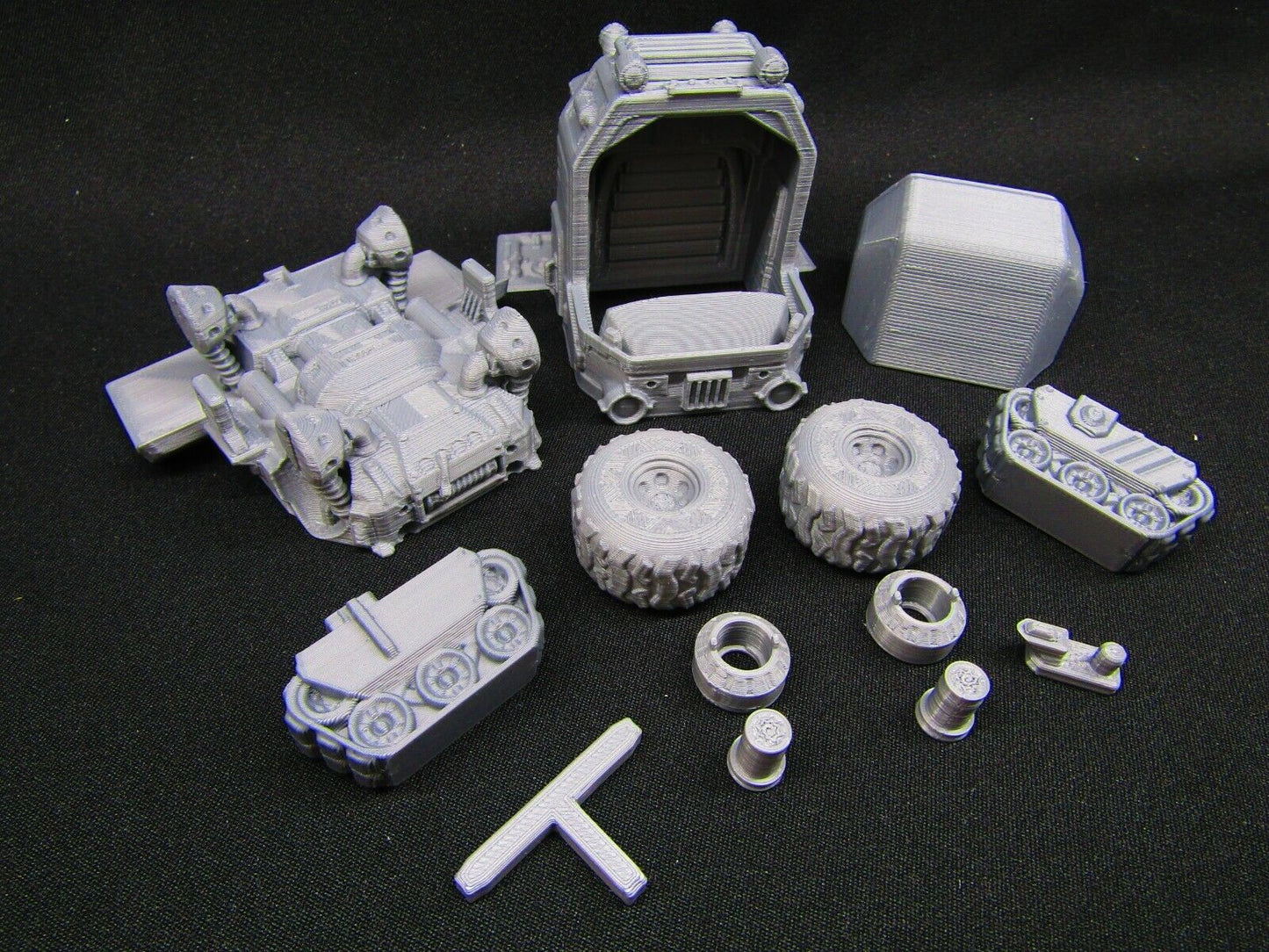 Rover Explorer Truck ATV Vehicle Terrain Scenery Miniature 3D Printed Model