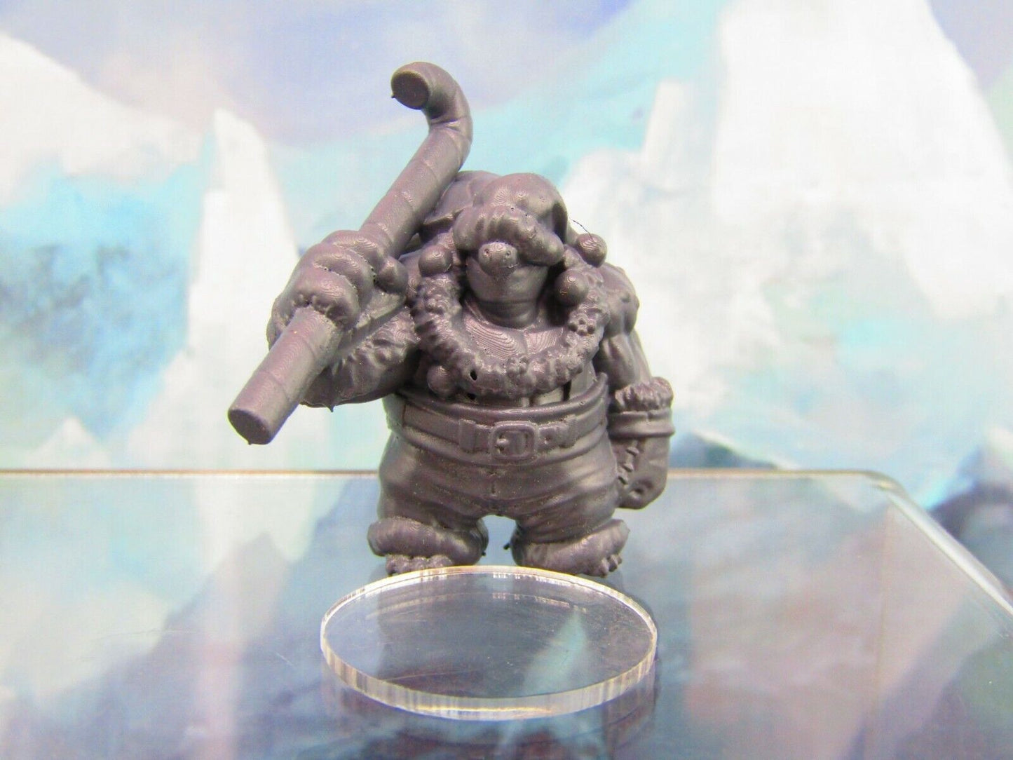 Holly Jolly Christmas Holiday Tortle Mini Miniature Figure 3D Printed Model