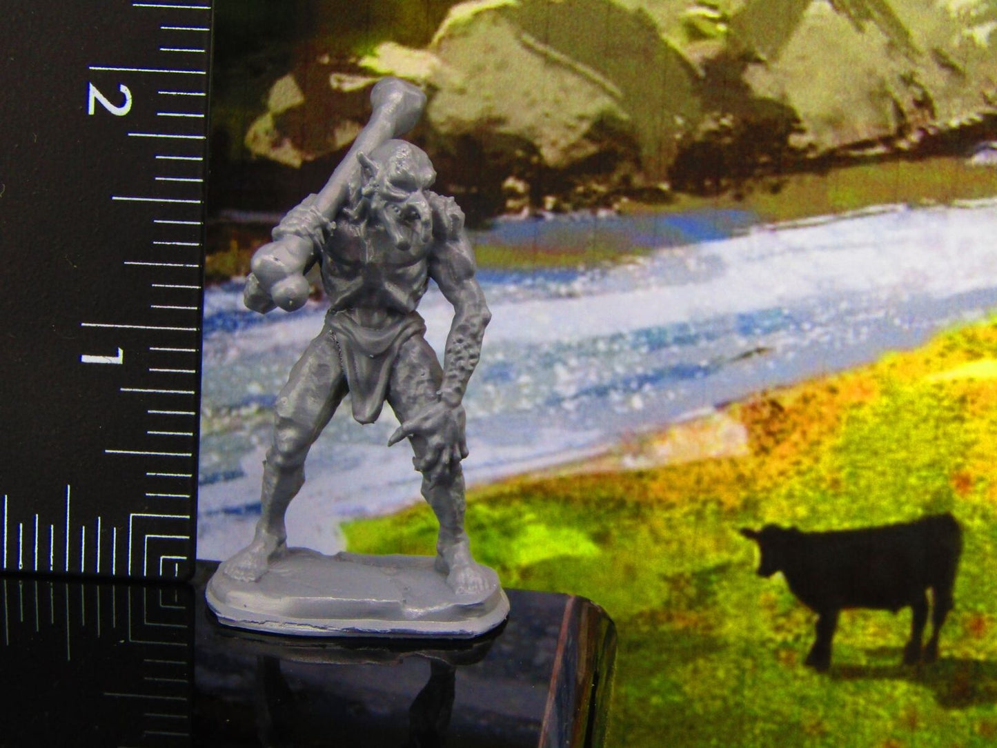 Skinny Troll W/ Club Monster Encounter Mini Miniature Model Character Figure