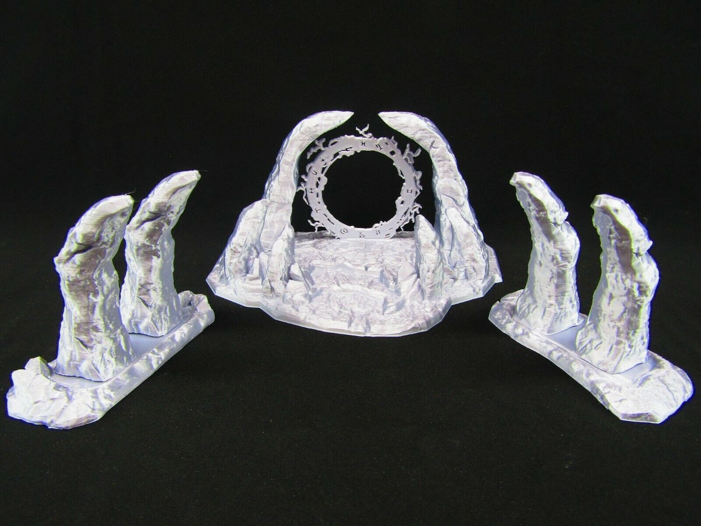 Portal & Rocky Spikes Scatter Terrain Scenery 3D Printed Mini Miniature Model