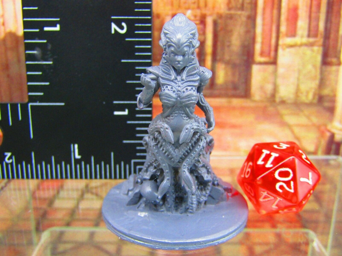 Demon Fungus Plant Blight Queen of Rot w/Skulls Mini Miniature Figure 3D Printed