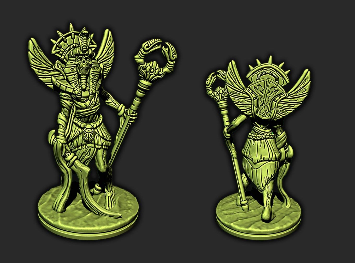 Egyptian Mummy Zombie Army Mini Miniature 28/32mm Figure D&D 3D Printed Resin