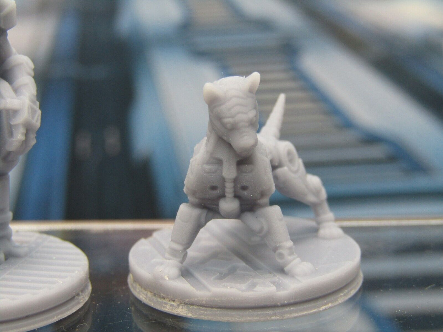 Assassin Droid Sniper & Robot Dog Companion Mini Miniature 3D Printed