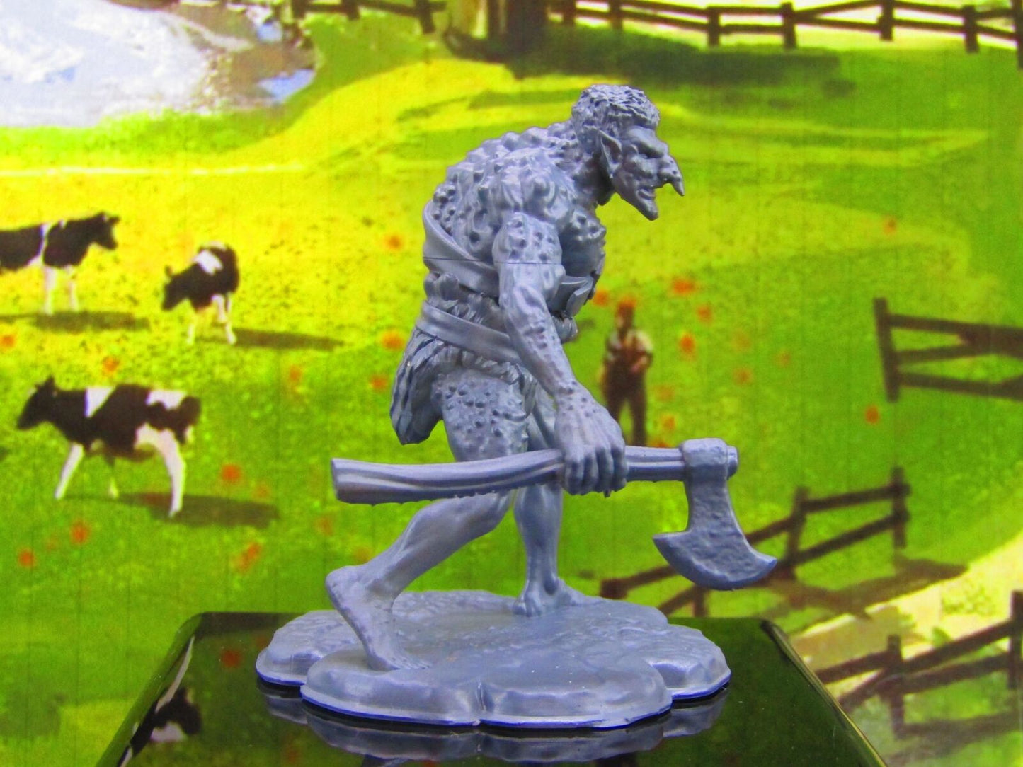 Character Minis Resin Fantasy Two Headed Troll Monster Encounter Mini Miniature