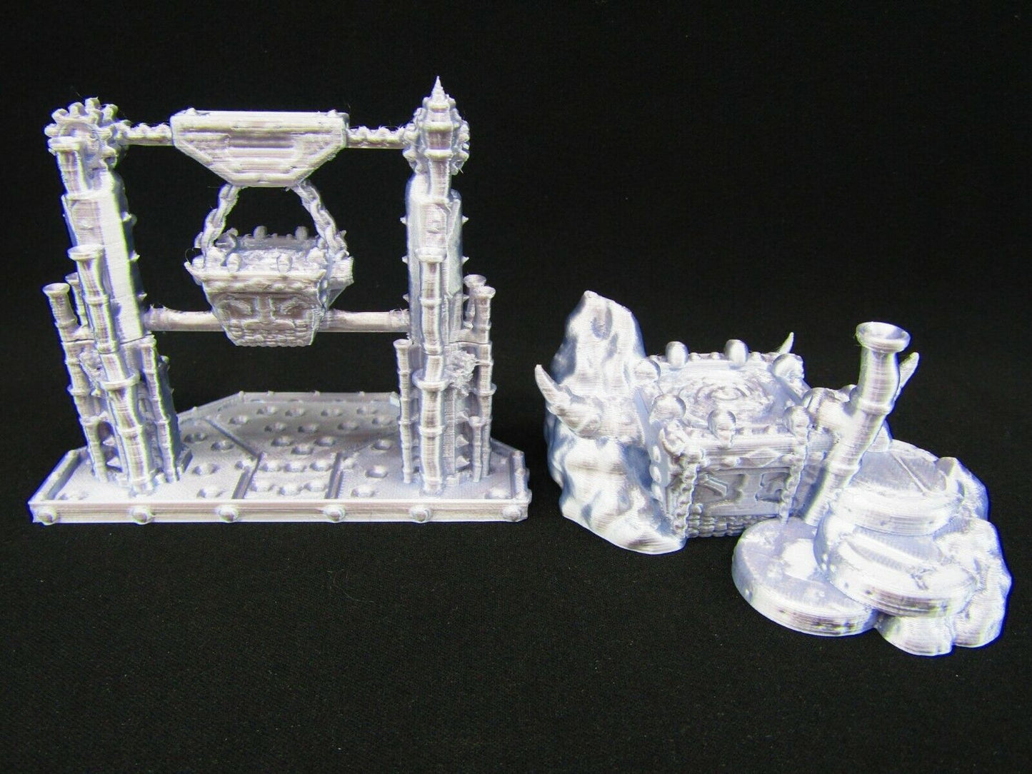 Smelting Iron Works Foundry and Furnace Scatter Terrain Scenery 3D Printed