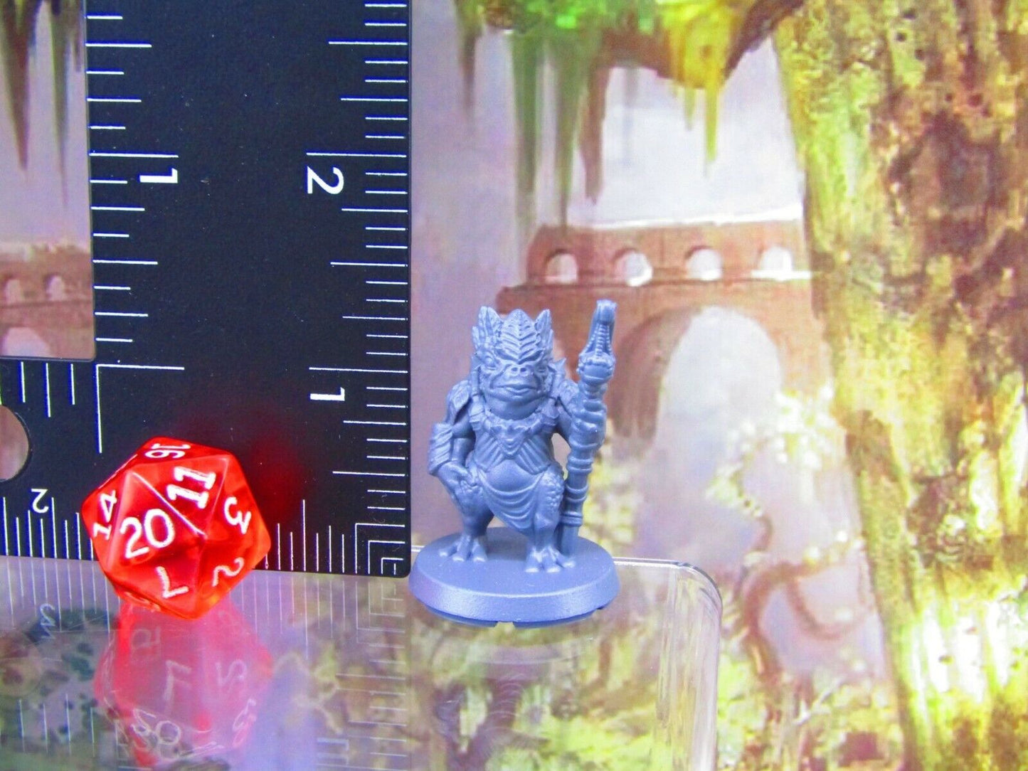 Bullywug Shaman Frogman Mini Miniatures 3D Printed Resin Model Figure 28/32mm