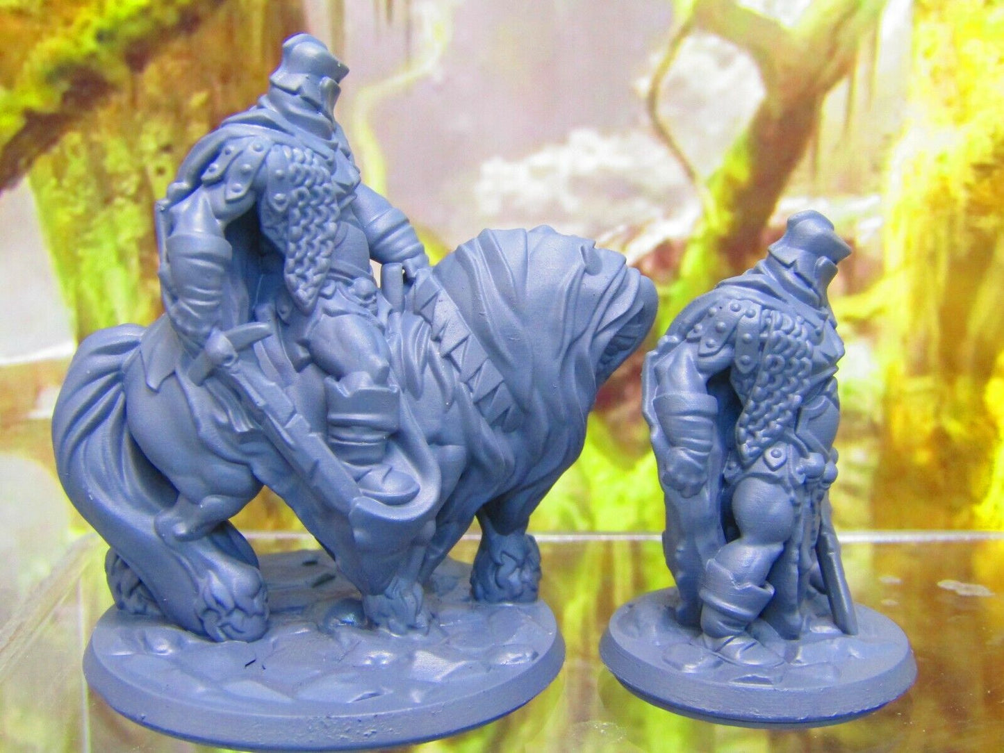 Death Knight Pair Mini Miniature Figure 3D Printed Model 28/32mm Scale Fantasy