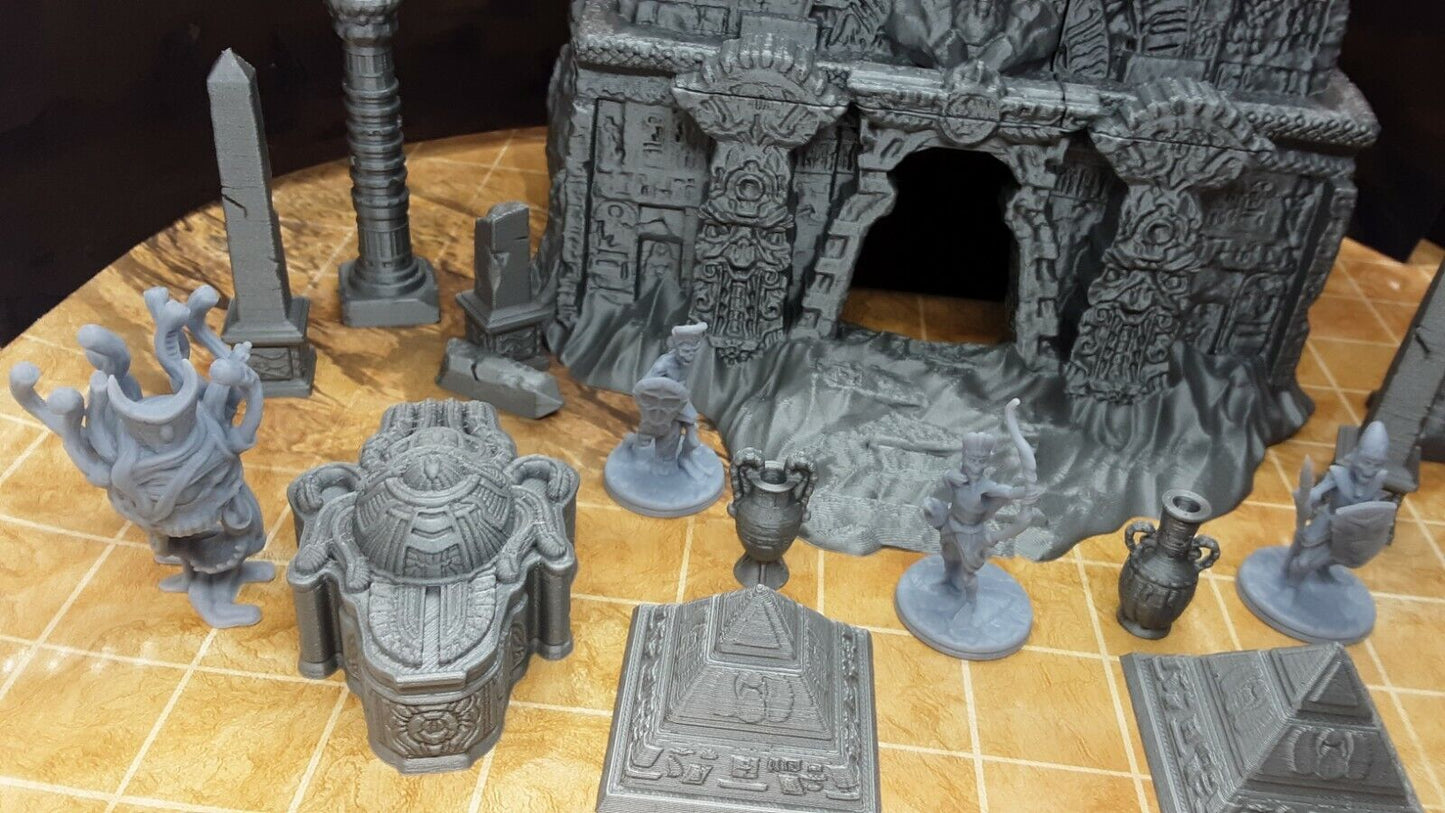 27 Piece Egyptian Tomb Mummy Pharaoh Encounter Set Scatter Terrain Scenery