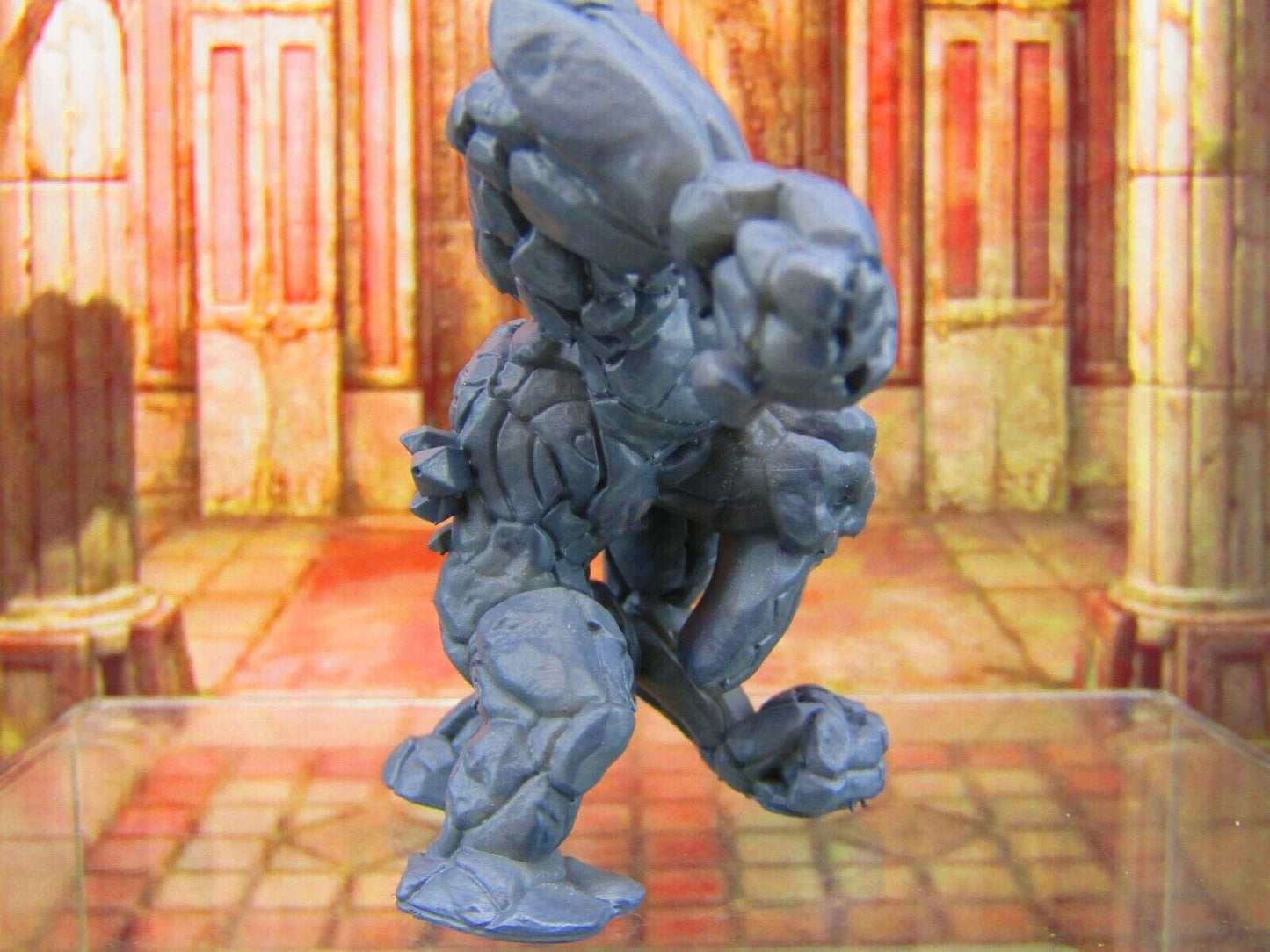 Rock Golem Monster Mini Miniature Figure 3D Printed Model 28/32mm Scale RPG