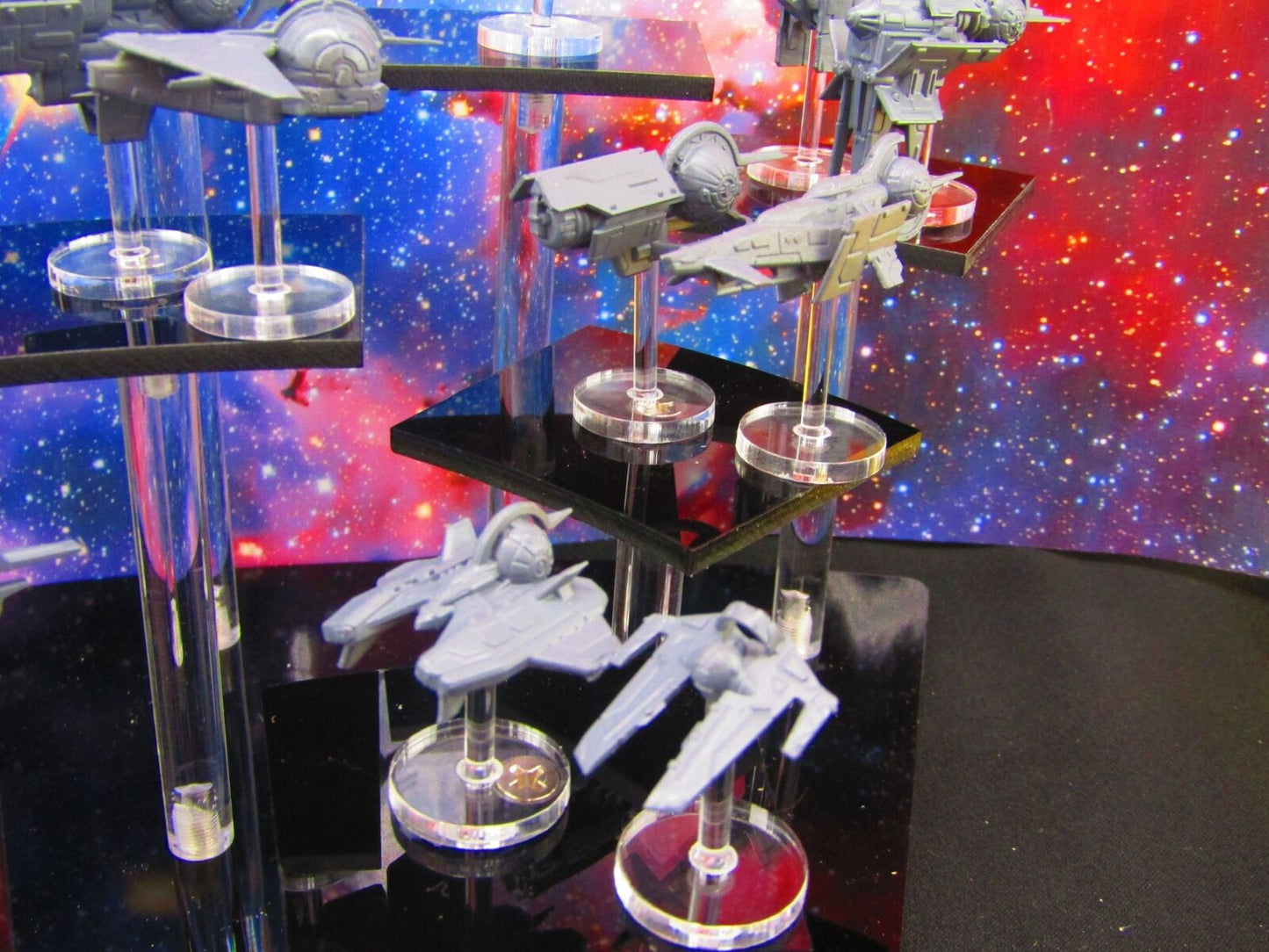 16pc Merconian Full Set W/ Flight Stands & Rods Astra Nebula Billion Suns
