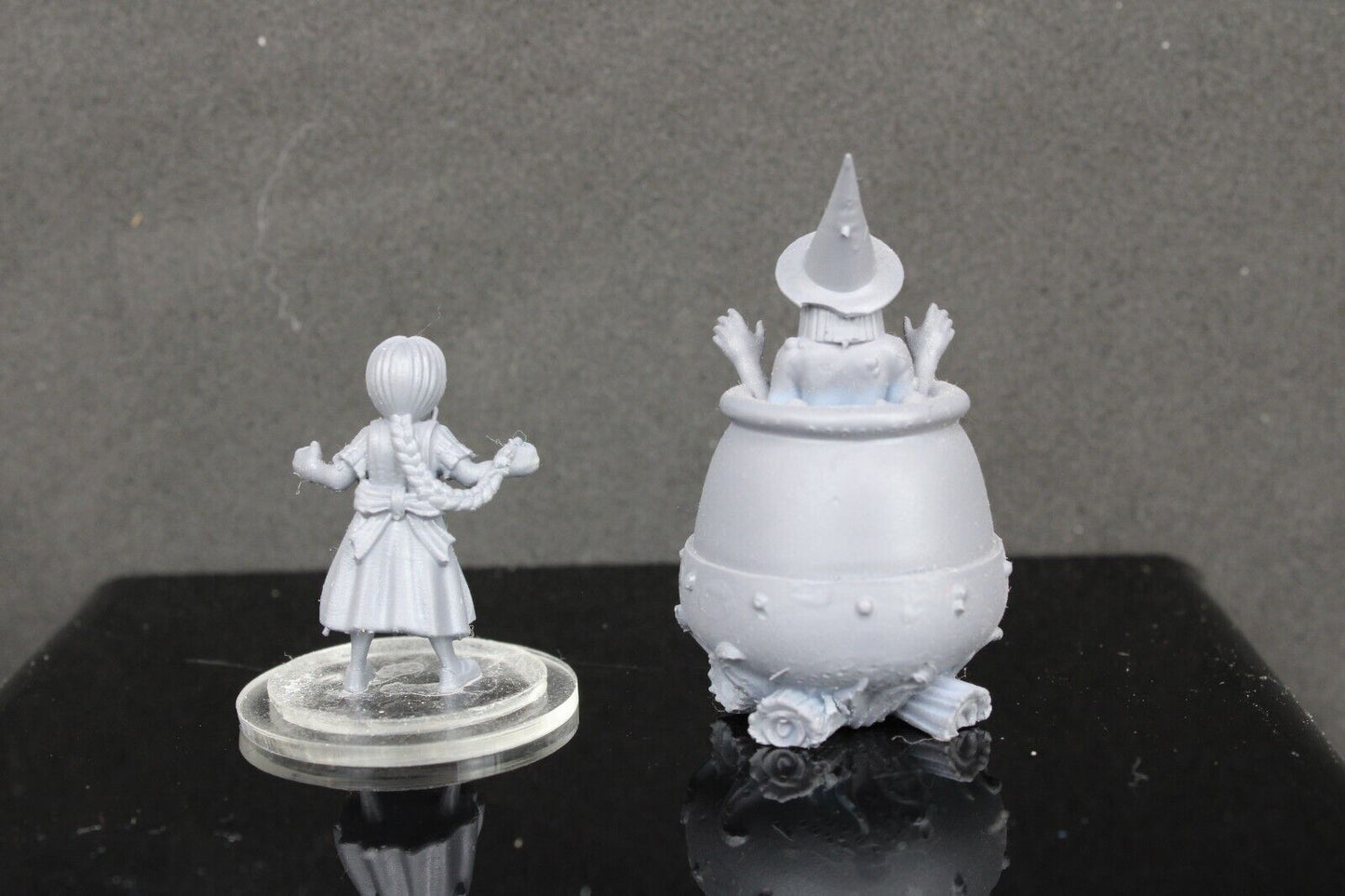 2pc Gretel & Hag Witch Mini Miniature RPG Tabletop Gaming Wargaming D&D