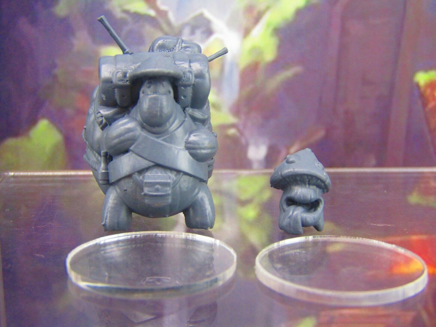 Shroomie Travelling Merchant & Pup Pair Mushroom Men Myconid Fungus Folk