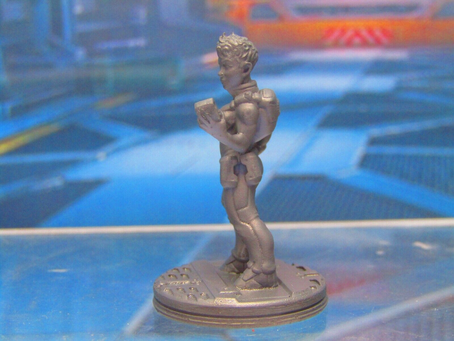 Female Space Explorer Tracker Guide Scientist Mini Miniature 3D Printed Model