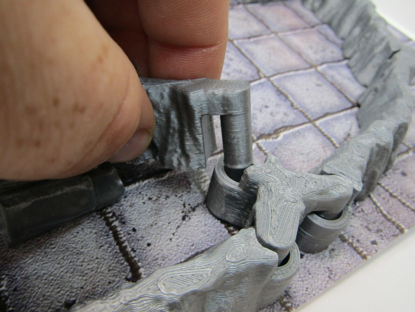 24pc DungeonSticks Dry Caverns Map Building Wall Tile Set Scenery Terrain