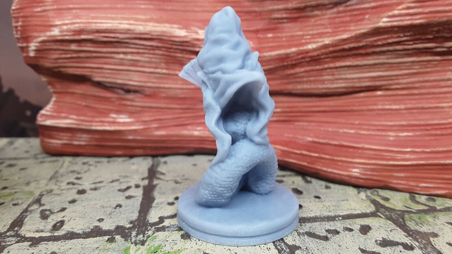 Snakefolk Sorceress Female Mini Miniature Figure 28/32mm D&D 3D Printed Resin