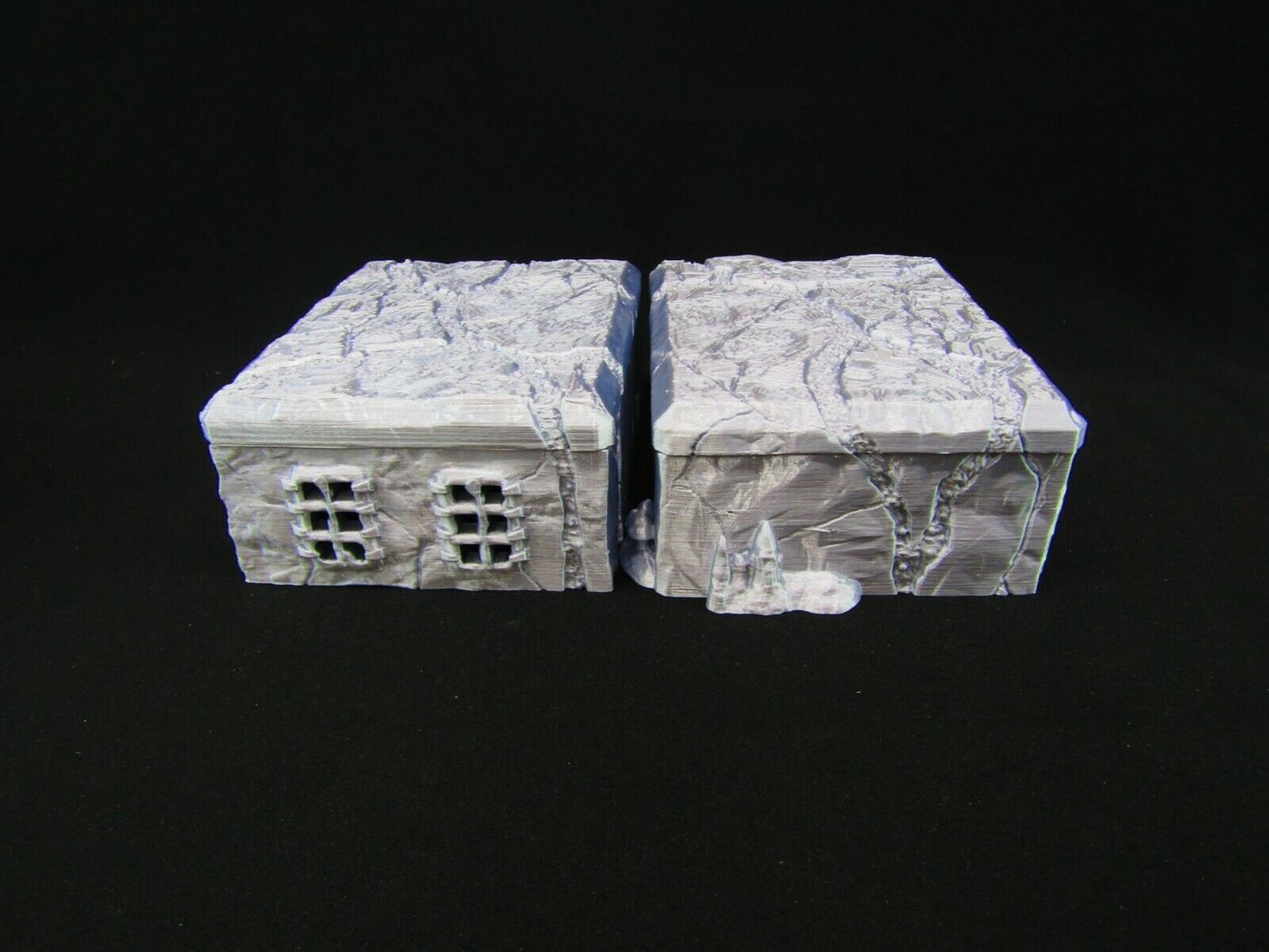 Underground Mine Huts Workshops Houses Scatter Terrain Scenery 3D Printed Mini