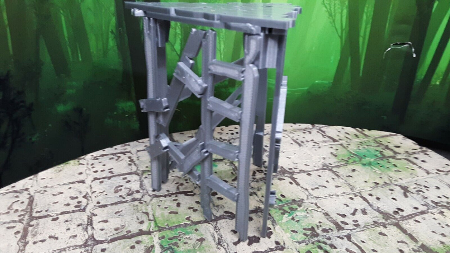 Savage Watchtower Makeshift Guard Lookout Outpost 3D Printed Dungeons & Dragons