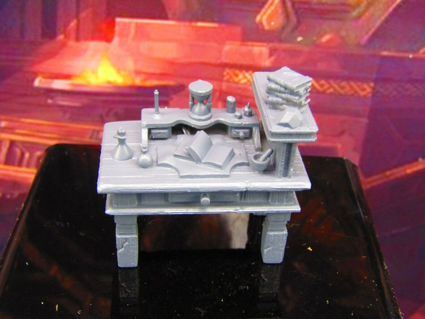 Alchemists Mad Scientist Pair & Workshop Desk Mini Miniature Model Character