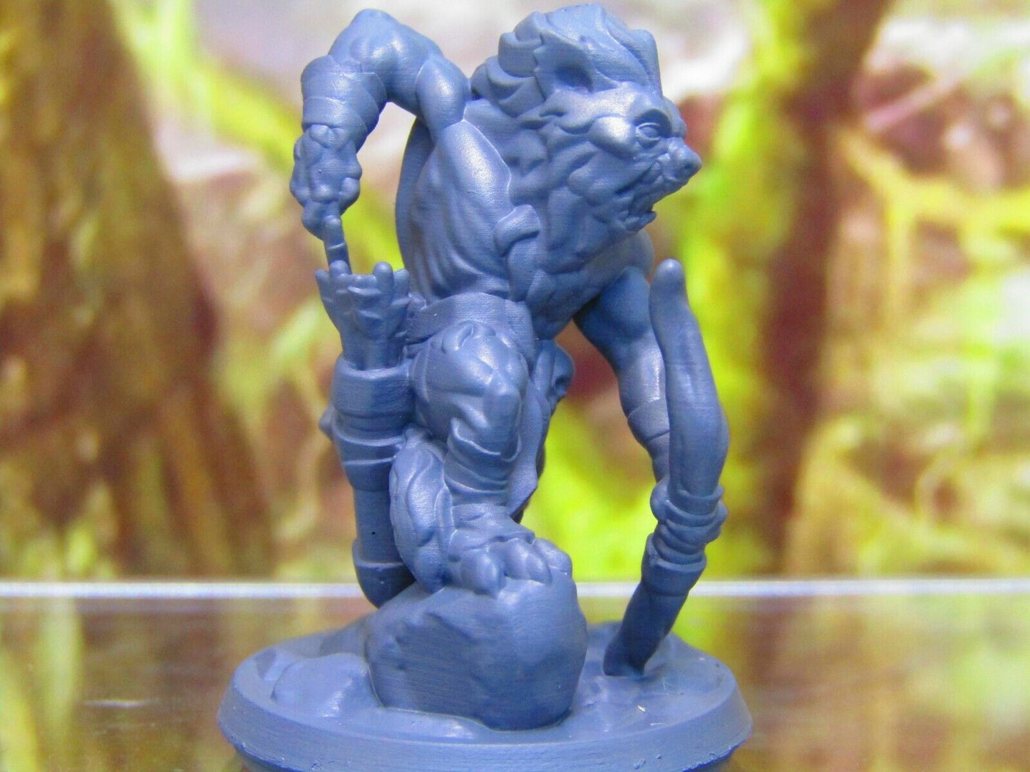 Hyenaman Figther Warrior Soldier Archer w/ Bow/Arrow Mini Figure 3D Printed Mode