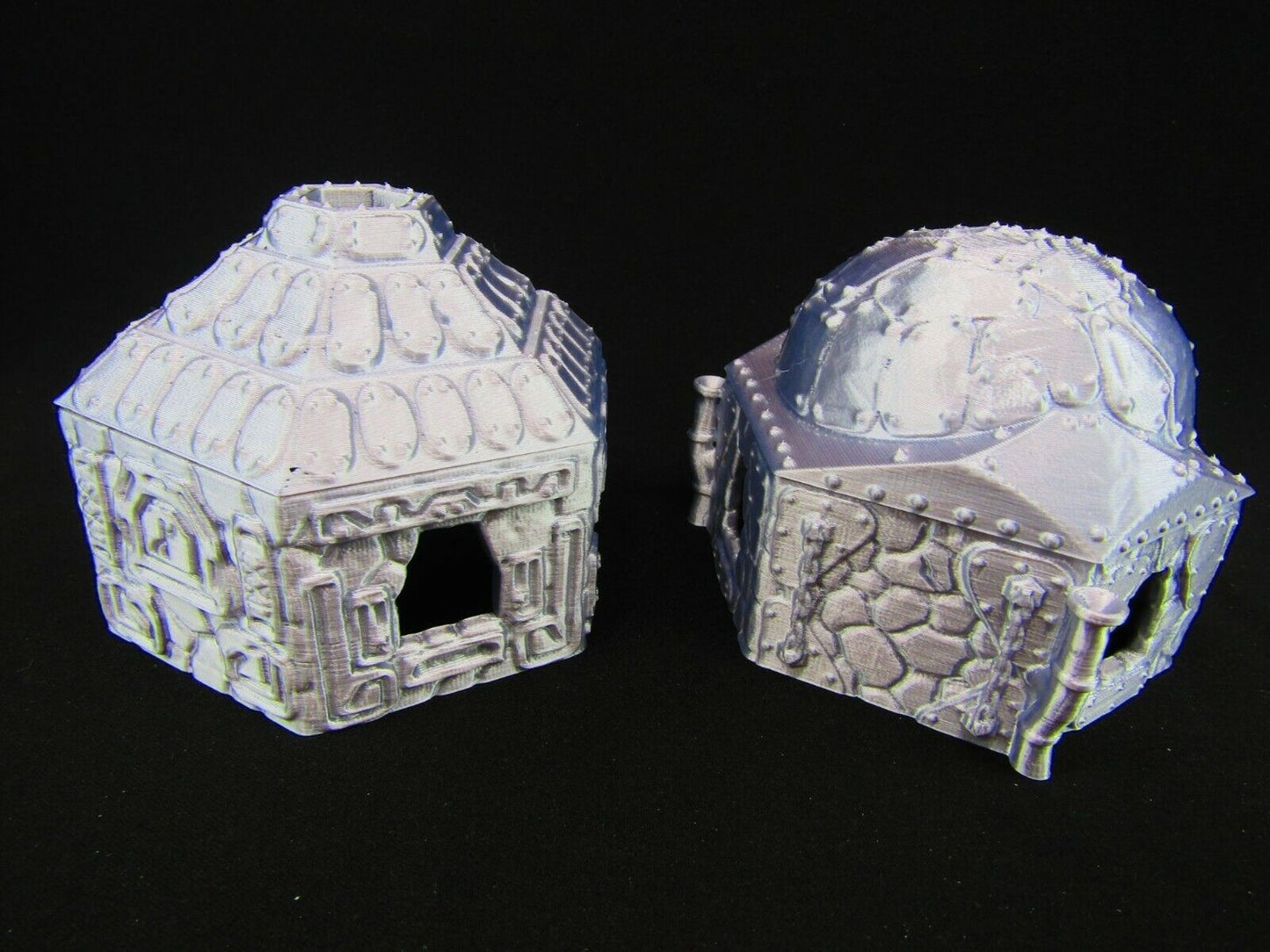 Dwarven Huts Houses Homes Scatter Terrain Scenery 3D Printed Mini Miniature