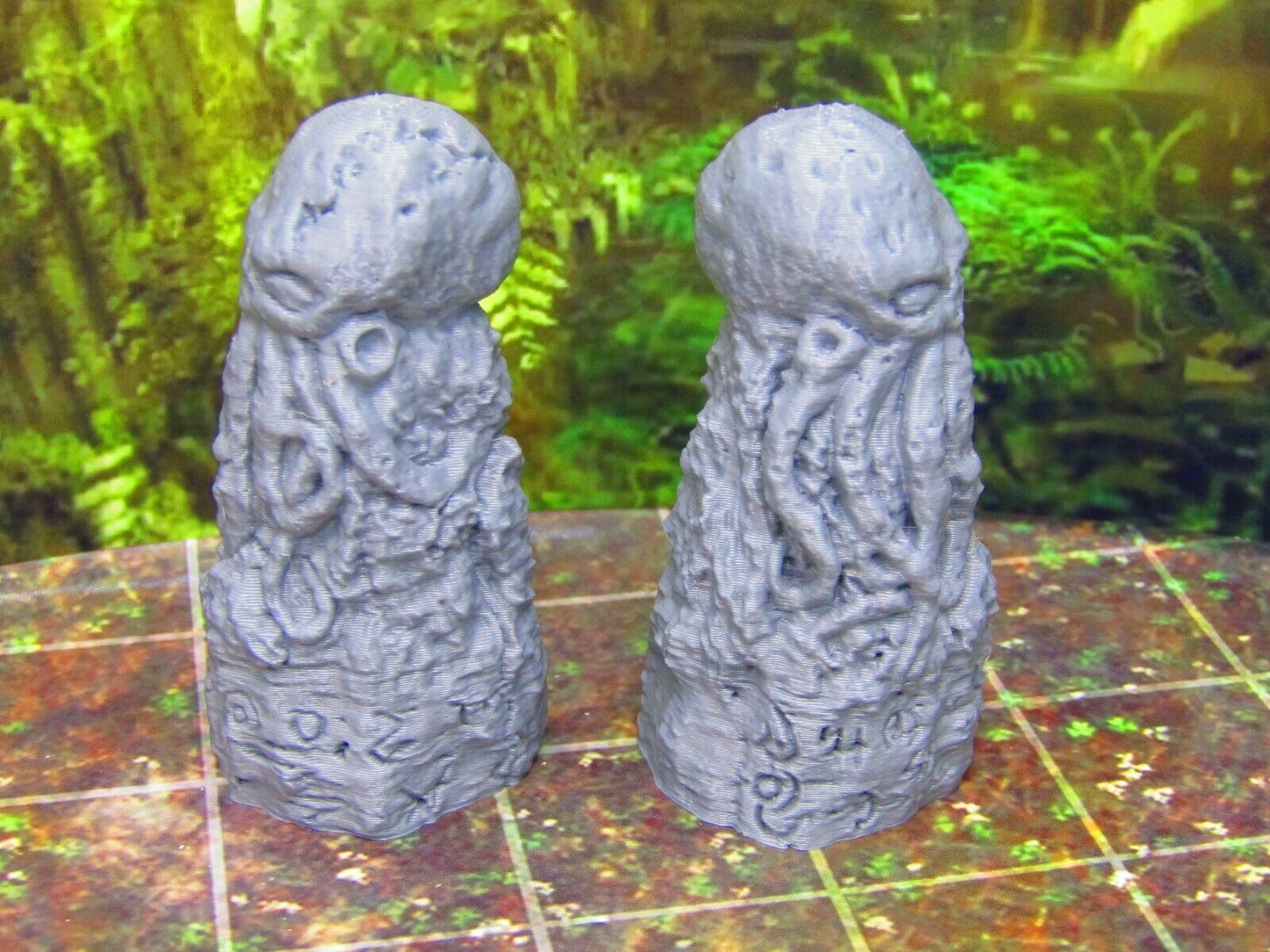 Cthulhu Kraken Summoning Statue Altars Scatter Terrain Props 3D Printed Minis