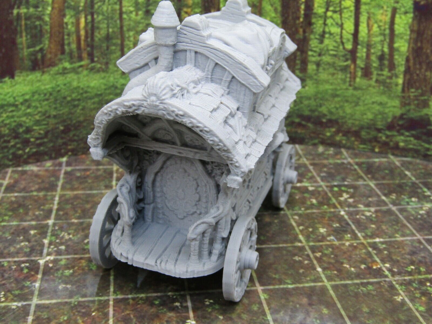 Aristocrat Carriage Wagon & Horse Scenery Terrain 3D Printed Model 28/32mm Scale
