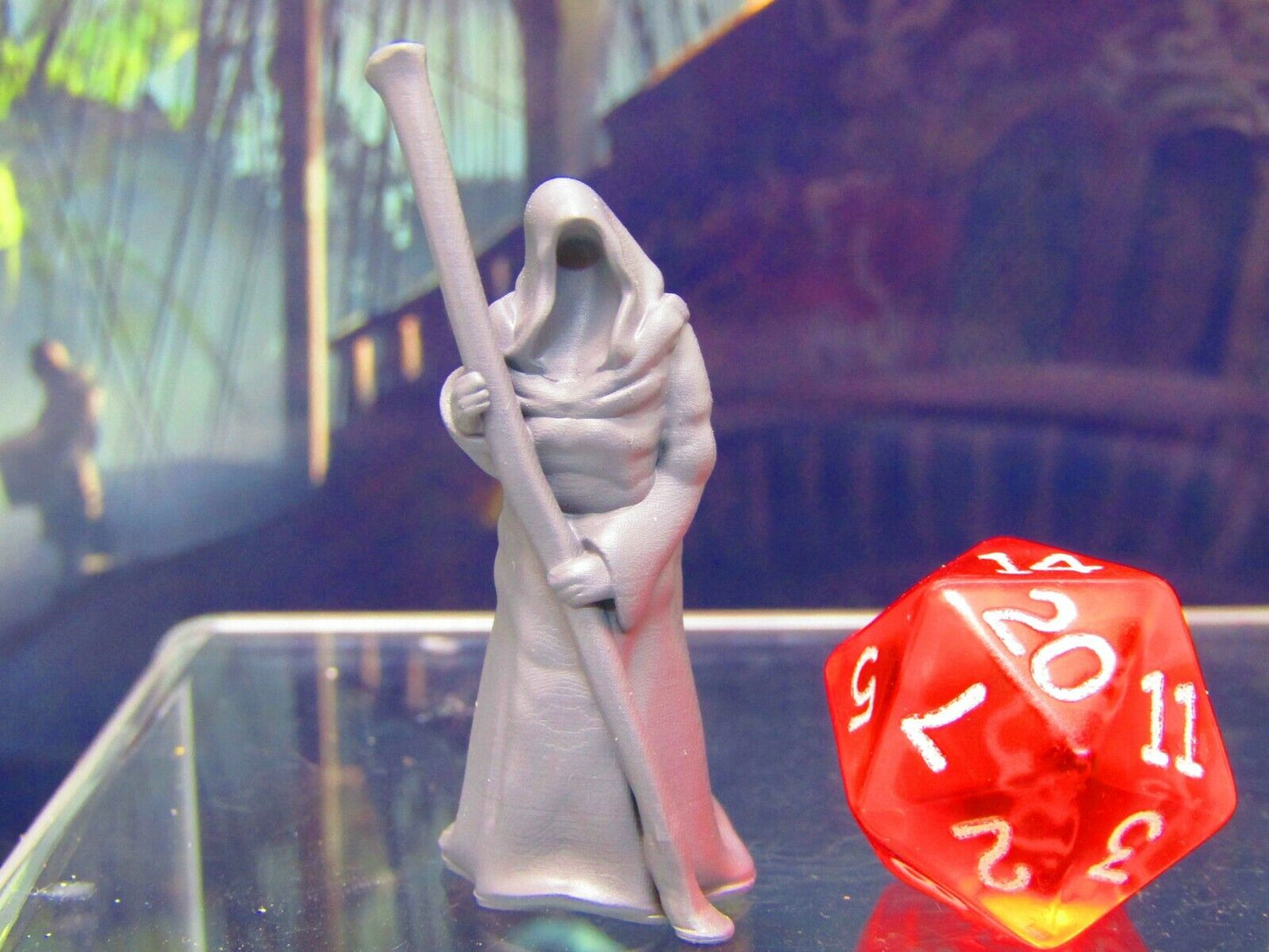 Mysterious Hooded Figure Miniature Mini Scatter Terrain Scenery Props Minis