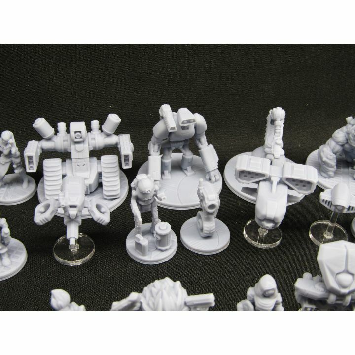 Sci Fi Mini Set 4 - 48 pc The Ignis Quadrant EC3D Miniatures