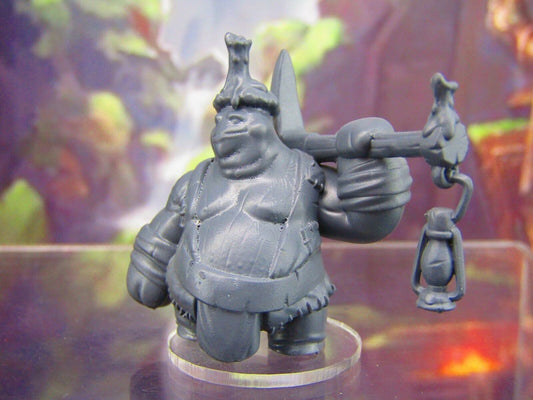 Shroomie Miner Mushroom Men Myconid Fungus Folk Mini Figures 3D Printed Model