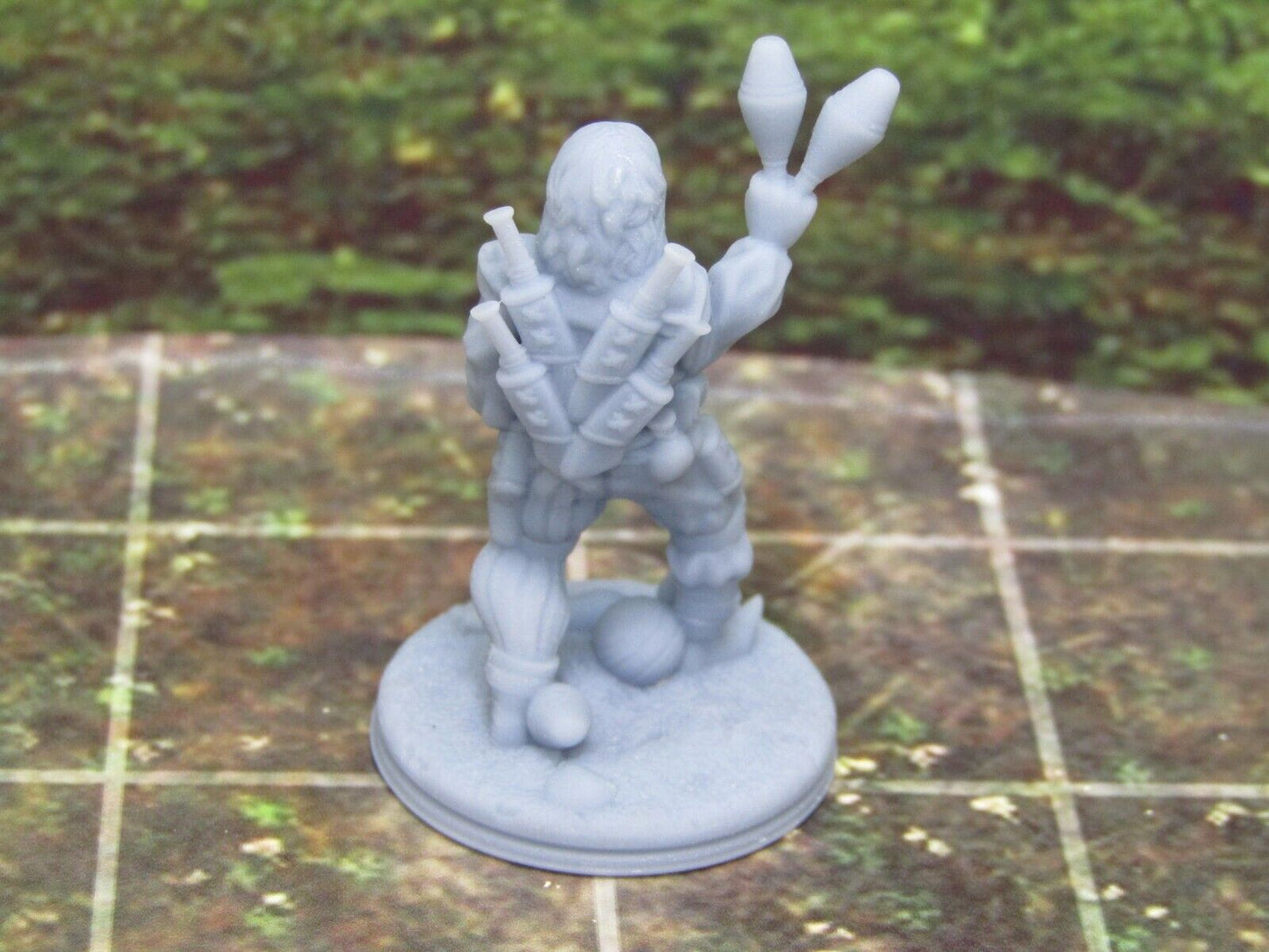 Street Performer Entertainer Juggler Mini Miniature Figure 3D Printed Model
