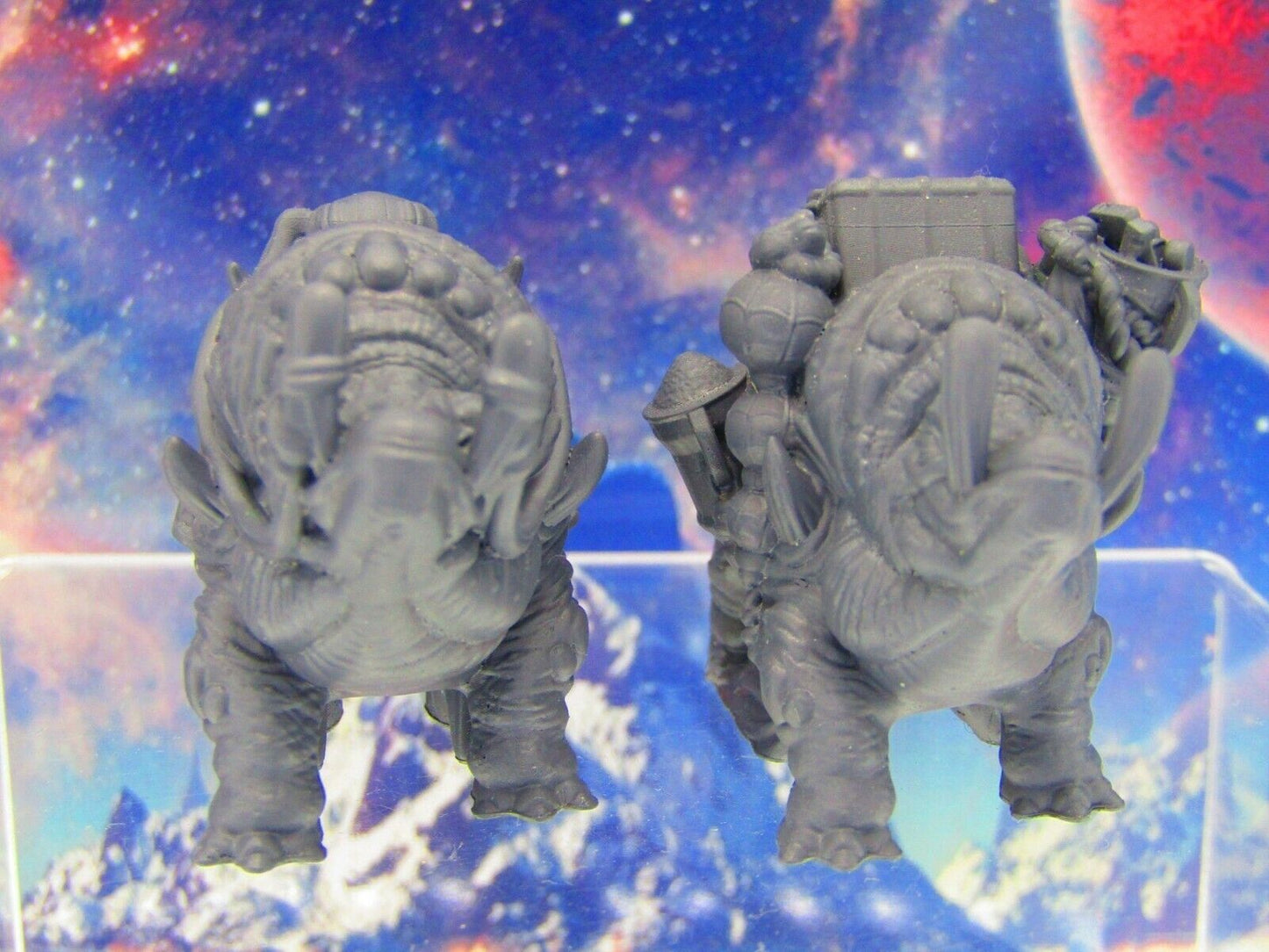 Uscon Pack & Saddled Riding Beast Pair Mini Miniature Figure 3D Print Starfinder
