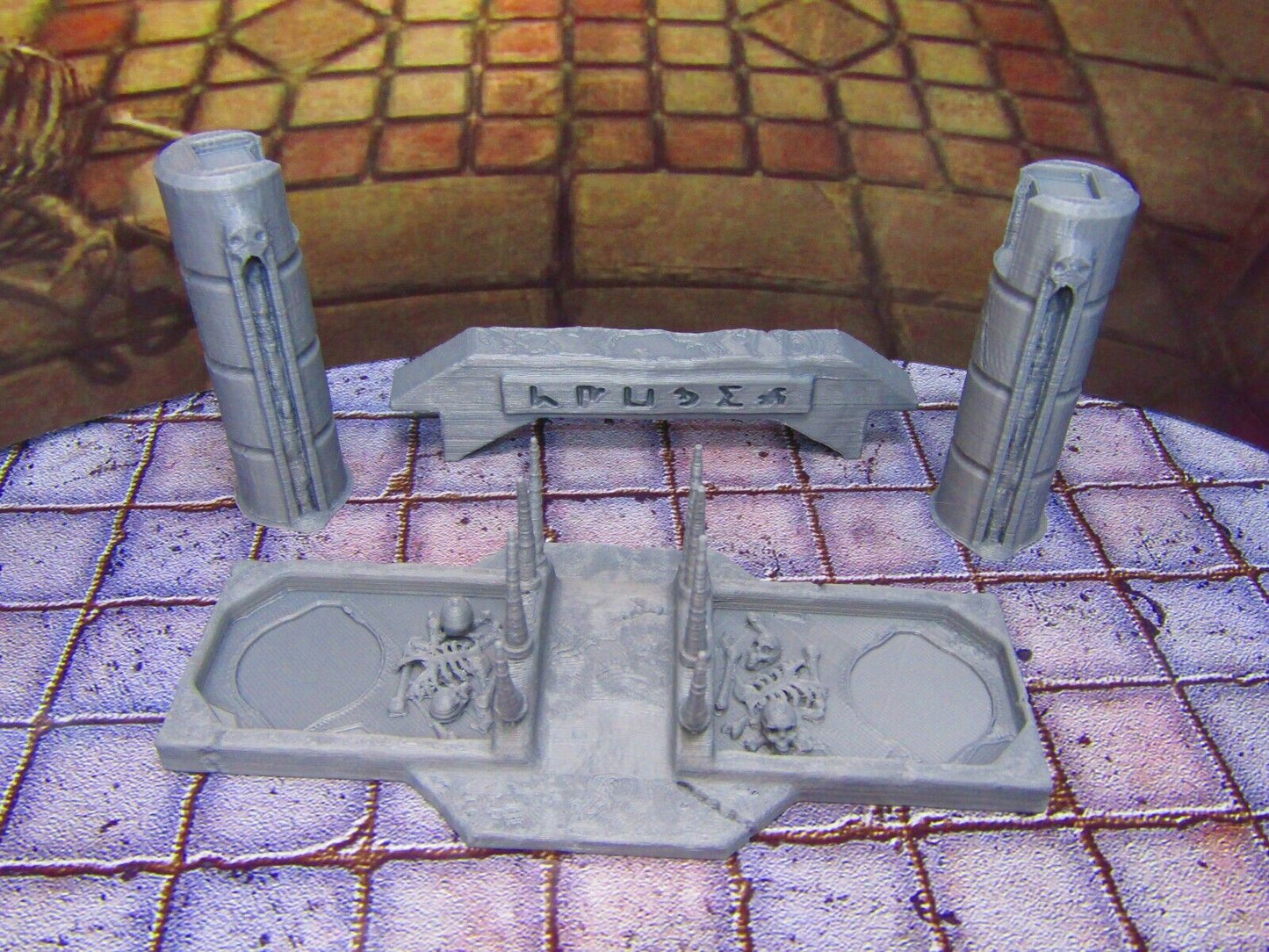 River of Blood Crossing Entryway Archway Bridge Entrance Scenery Scatter Terrain