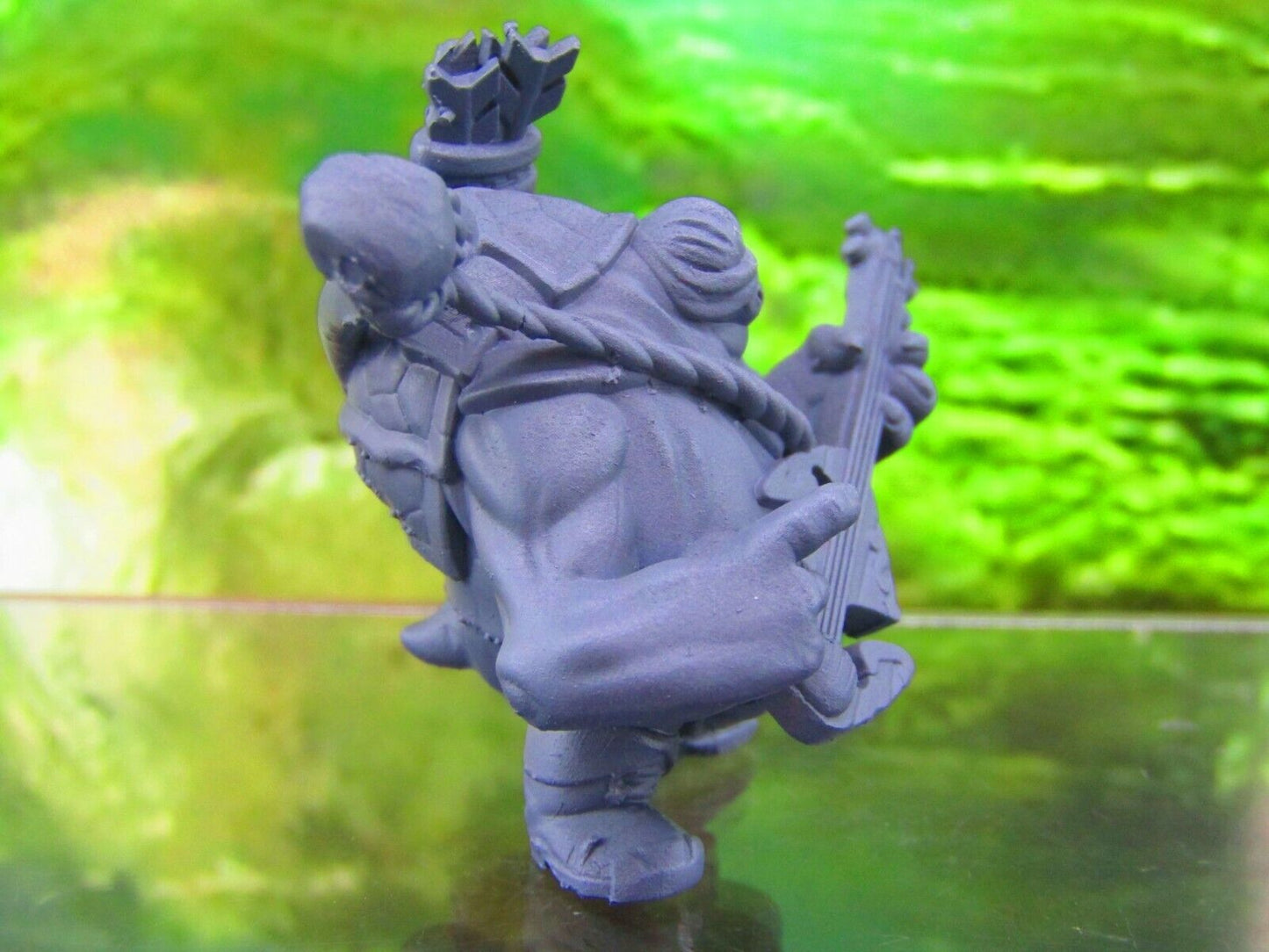 Tortle Bard Musician w/ Guitar Mini Miniatures 3D Printed Model 28/32mm Scale