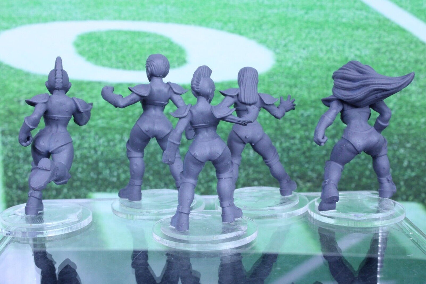 10PC Linewoman Set Mini Player RPG Tabletop Blood Fantasy Football Bowl Team
