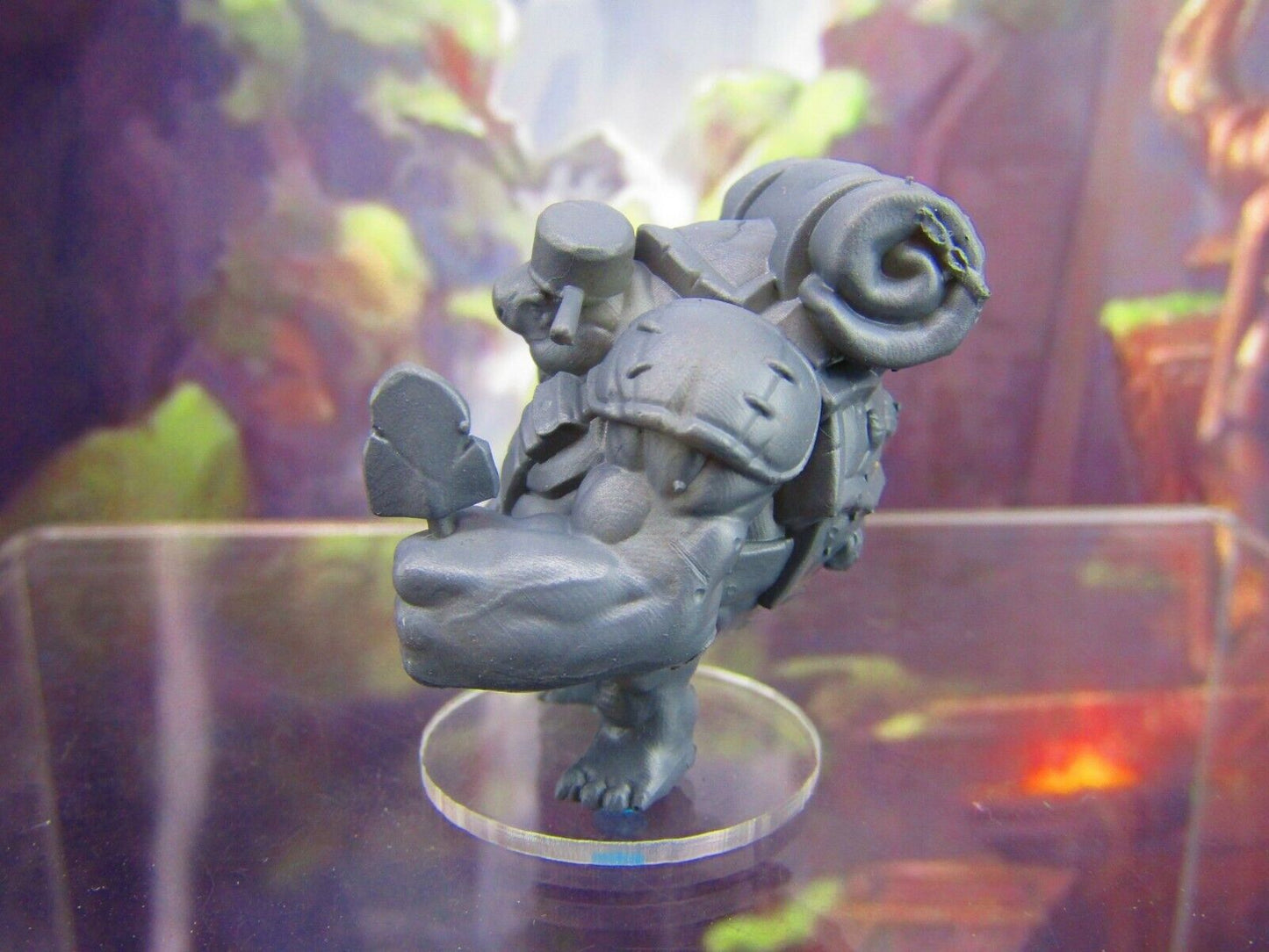 Tortle Miner w/ Trowel Turtle Man Race Mini Miniature Figure 3D Printed Model