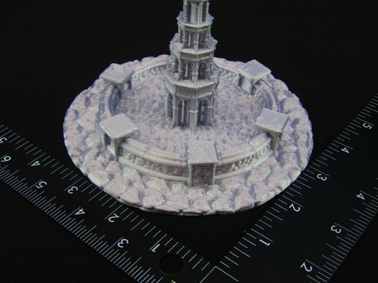 Town Square Courtyard Decorative Fountain Scatter Terrain Scenery Tabletop Game