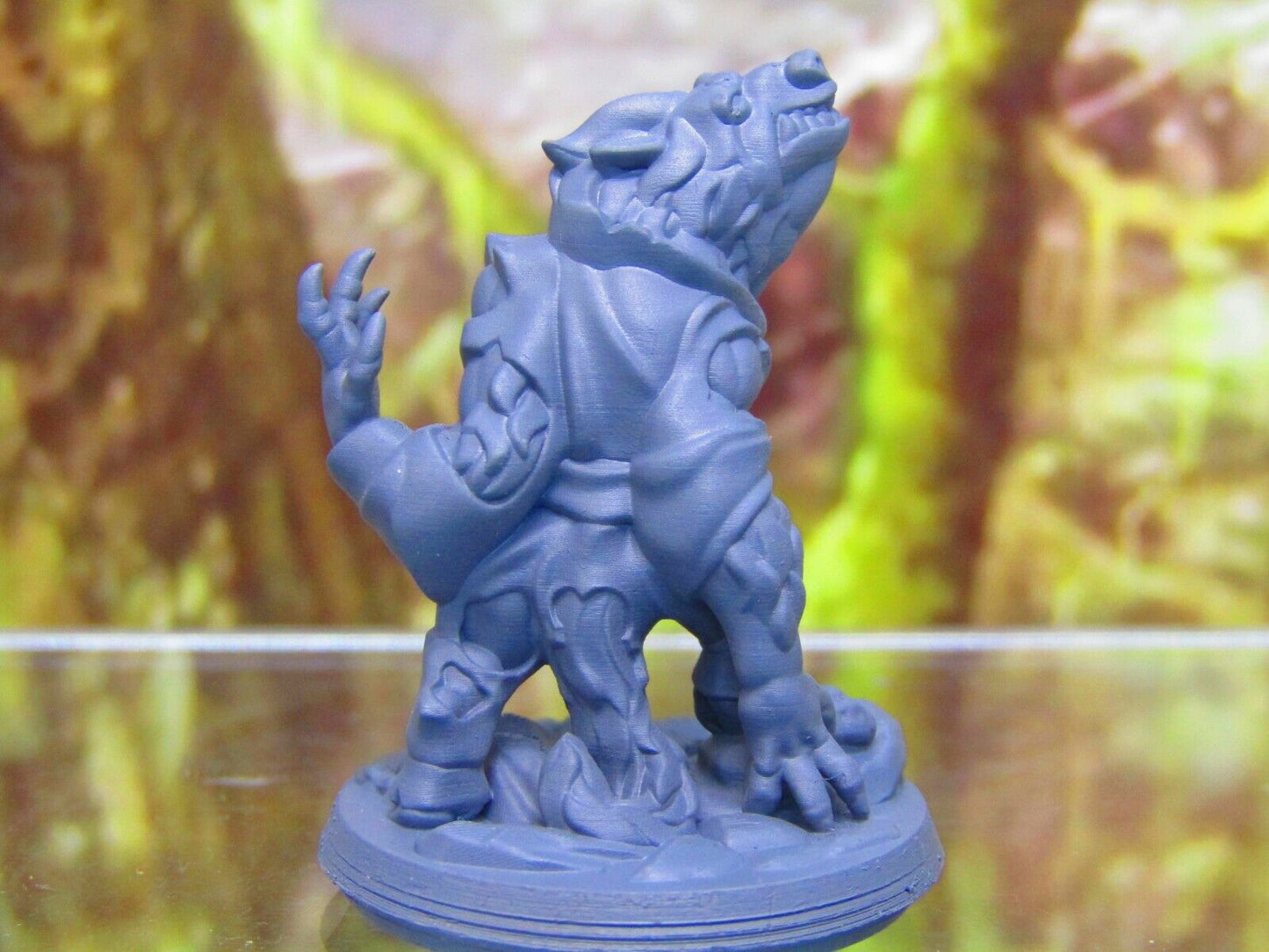 Wolfman Werewolf in Ragged Clothes Mini Miniature Figure 3D Printed Model 28/32m
