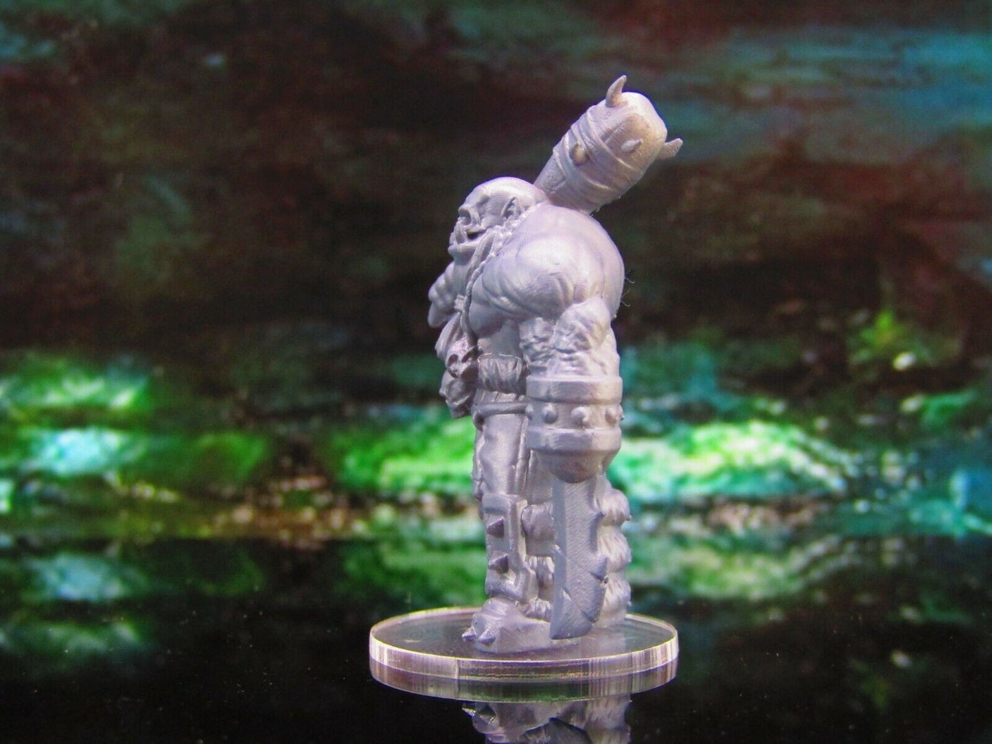 Orc Guard Soldier With Club and Blade Mini Miniature Model Character Figure