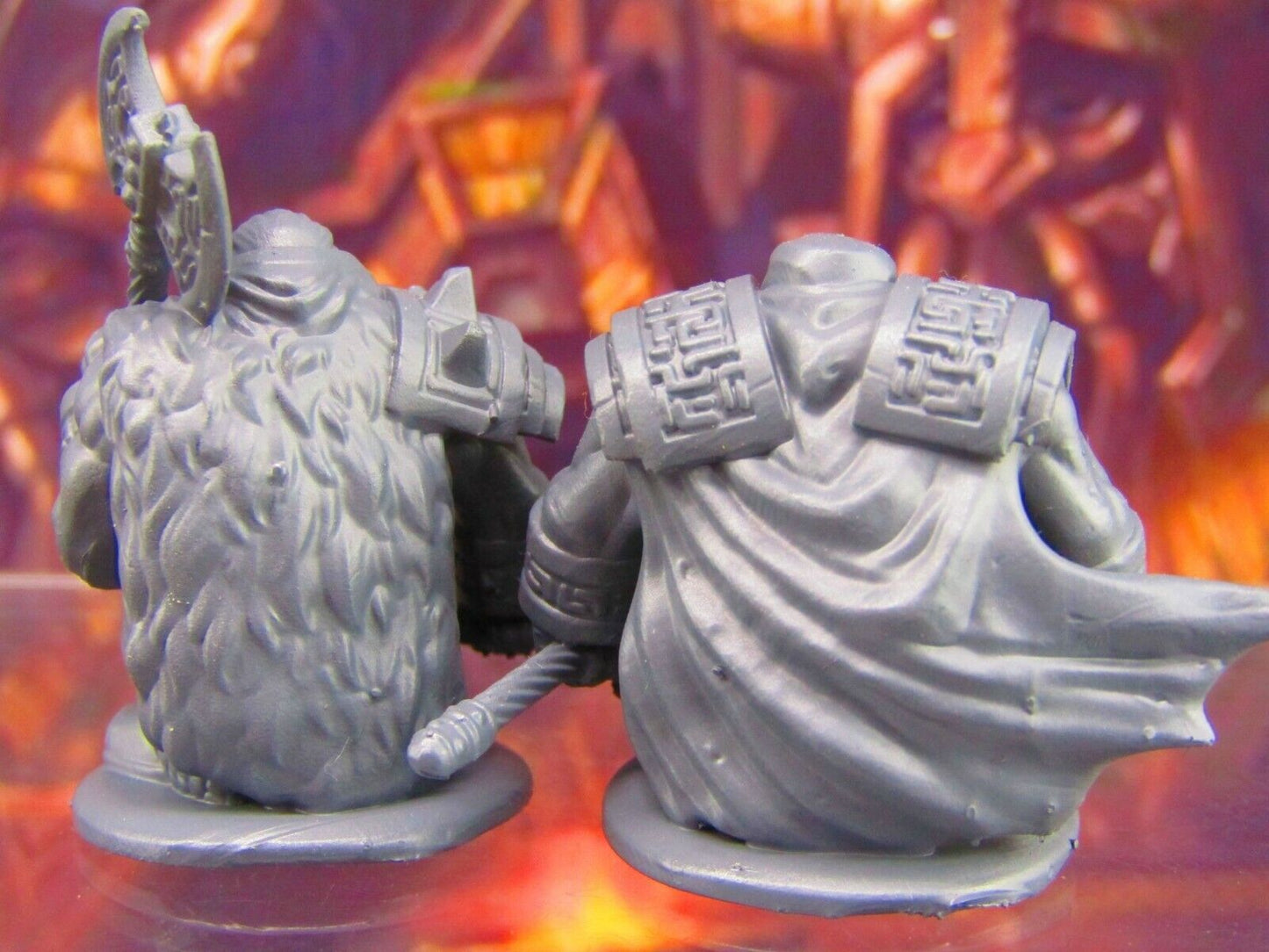 Dwarven Guard Pair Mini Miniature Figure 3D Printed Model 28/32mm Scale RPG