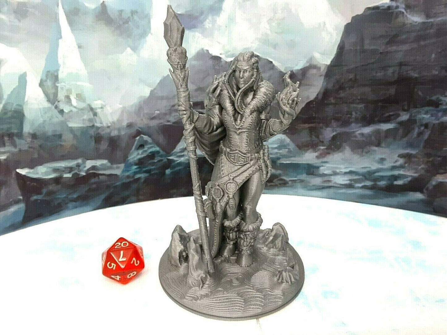Frost Giant Pair Miniature Mini Figure Fantasy Tabletop Game Dungeons & Dragons