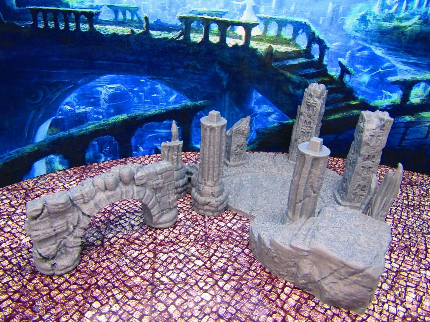Merfolk Mermaid Deep Sea Plaza City Center Scenery Scatter Terrain Props
