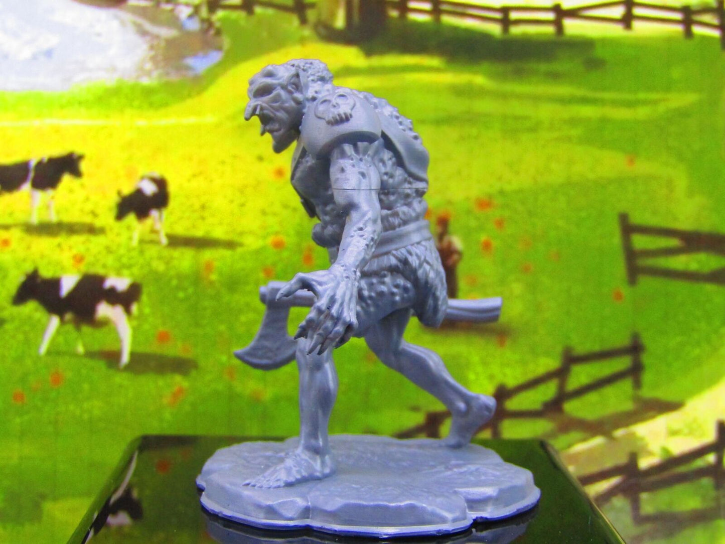 Character Minis Resin Fantasy Two Headed Troll Monster Encounter Mini Miniature