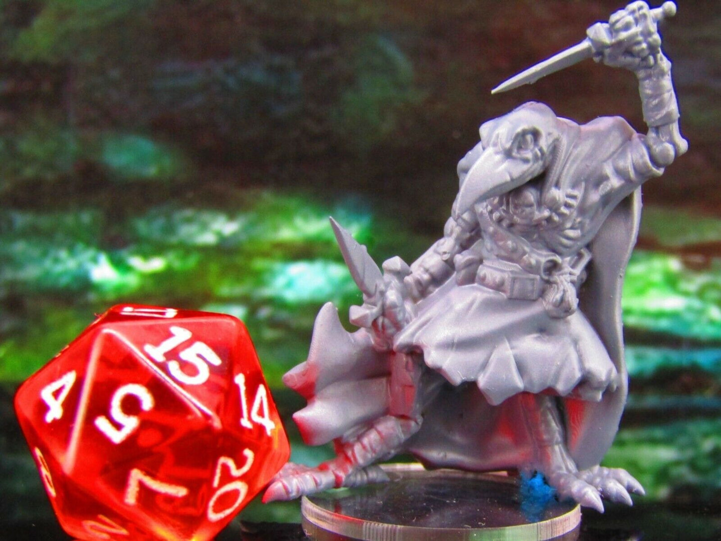 Corvian Skeletal Raven Crow Birdman Daggers B Mini Miniature Model Character