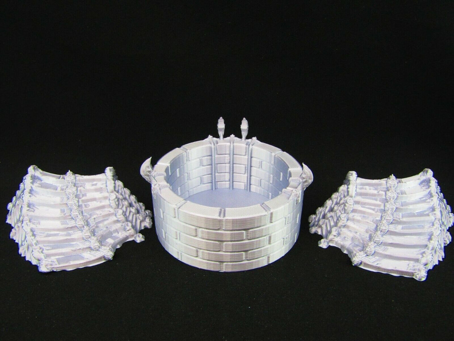 Sacrificial Pit Pool w/ Stairs Scatter Terrain Scenery 3D Printed Mini Miniature