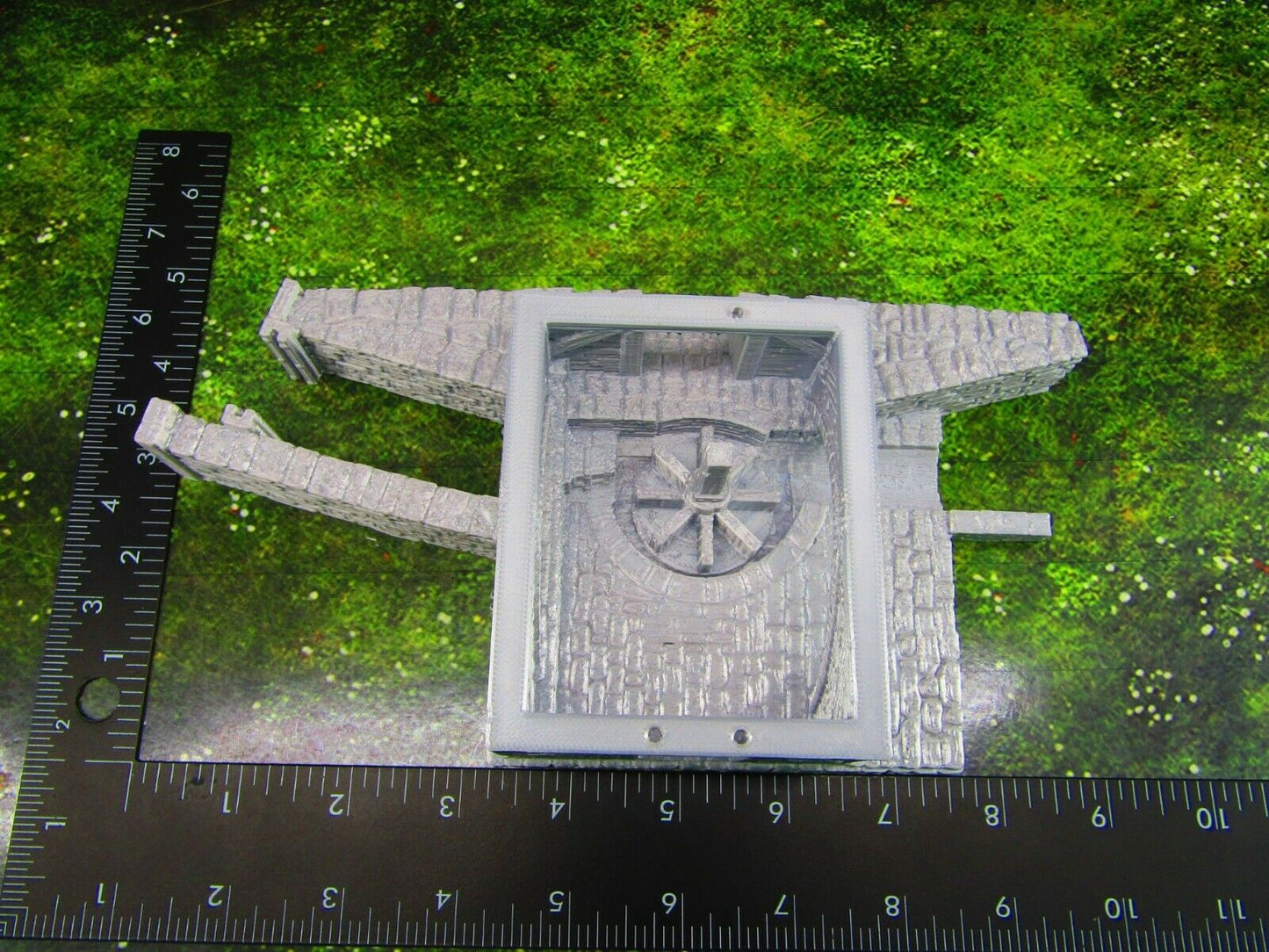 2 Floor Large River Grist Mill Grainery Scatter Terrain Scenery 3D Printed Model