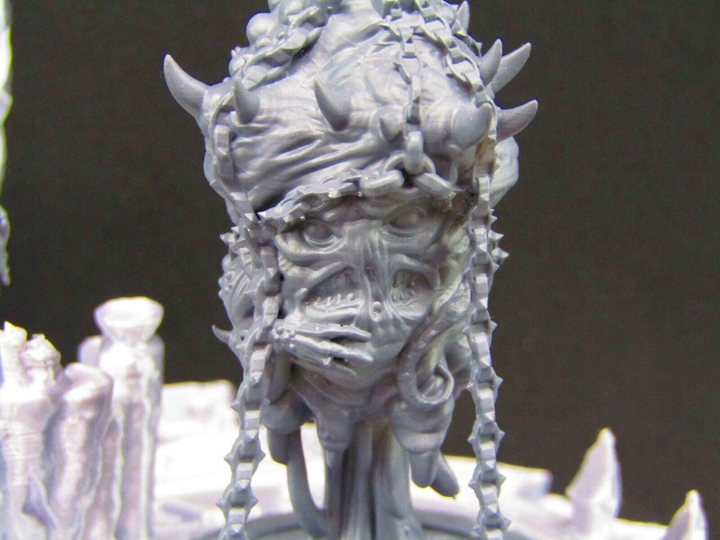 Evil Summoning Circle w Dark Priestess & Chained Ichor Demon Scatter Terrain